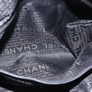 CHANEL Choco Bar Hand Bag Enamel Black CC Auth bs15702-20