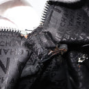 CHANEL Choco Bar Hand Bag Nylon Black Silver CC Auth bs15702-24