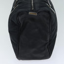 CHANEL Choco Bar Hand Bag Enamel Black CC Auth bs15702-3