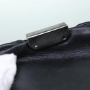 CHANEL Choco Bar Hand Bag Enamel Black CC Auth bs15702-7