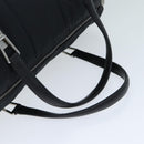 CHANEL Choco Bar Hand Bag Enamel Black CC Auth bs15702-8