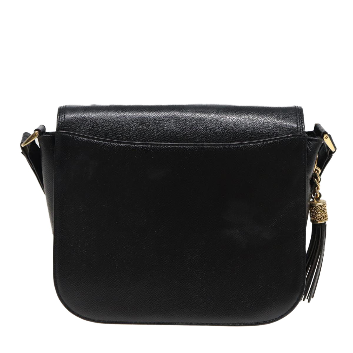 VALENTINO Shoulder Bag Leather Black Auth bs15711 - 0