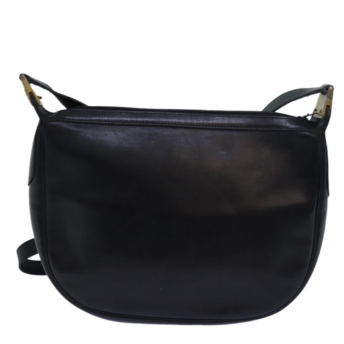 Christian Dior Shoulder Bag Leather Black Auth bs15719 - 0