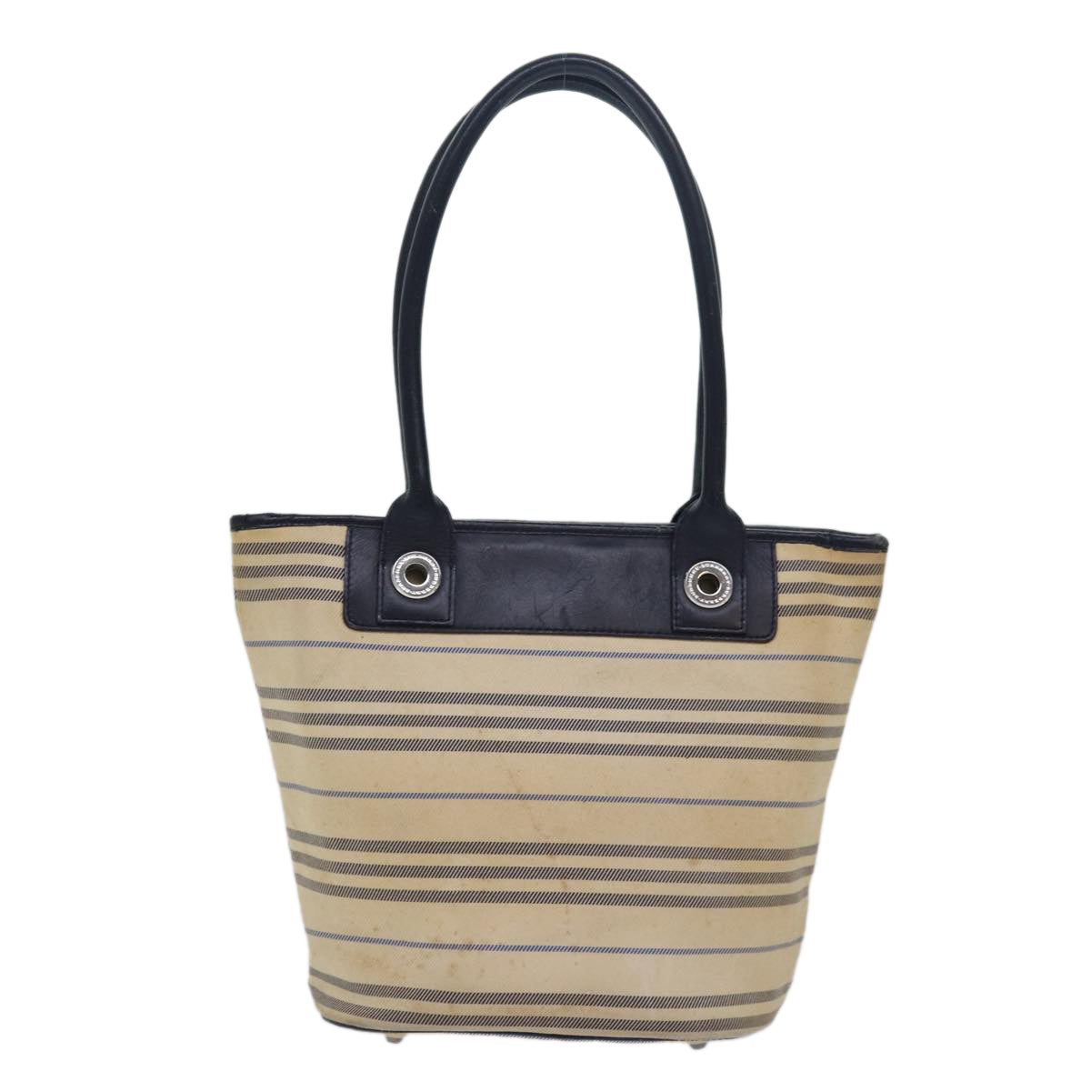 BURBERRY Nova Check Tote Bag Canvas Beige Auth bs15723