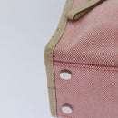BURBERRY Nova Check Blue Nobel Hand Bag Canvas Pink Beige Auth bs15726-15