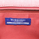 BURBERRY Nova Check Blue Nobel Hand Bag Canvas Pink Beige Auth bs15726-10