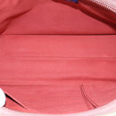 BURBERRY Nova Check Blue Nobel Hand Bag Canvas Pink Beige Auth bs15726-11