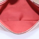 BURBERRY Nova Check Blue Nobel Hand Bag Canvas Pink Beige Auth bs15726-12