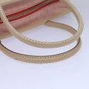 BURBERRY Nova Check Blue Nobel Hand Bag Canvas Pink Beige Auth bs15726-7