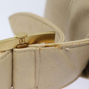 CHANEL Choco Bar Turn Lock Shoulder Bag Wool Multicolor CC Auth bs15780-8