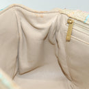 CHANEL Choco Bar Turn Lock Shoulder Bag Wool Multicolor CC Auth bs15780-24