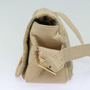 CHANEL Choco Bar Turn Lock Shoulder Bag Wool Multicolor CC Auth bs15780-4