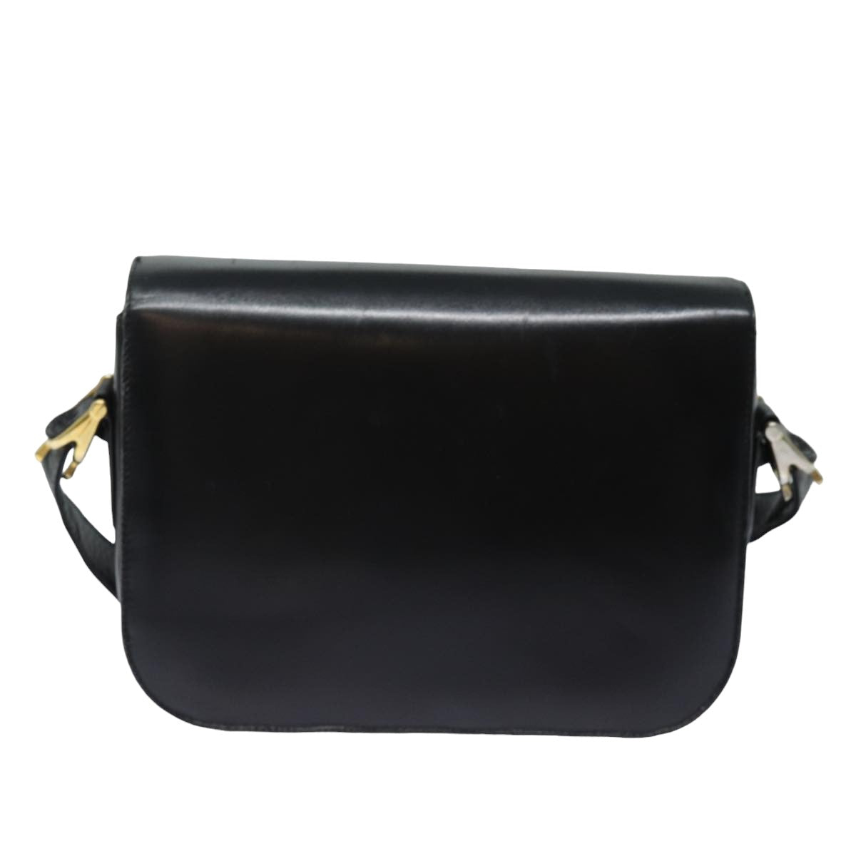 CELINE Shoulder Bag Leather Navy Auth bs15793 - 0