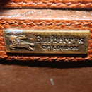 Burberrys Clutch Bag Leather Brown Auth bs15802-15