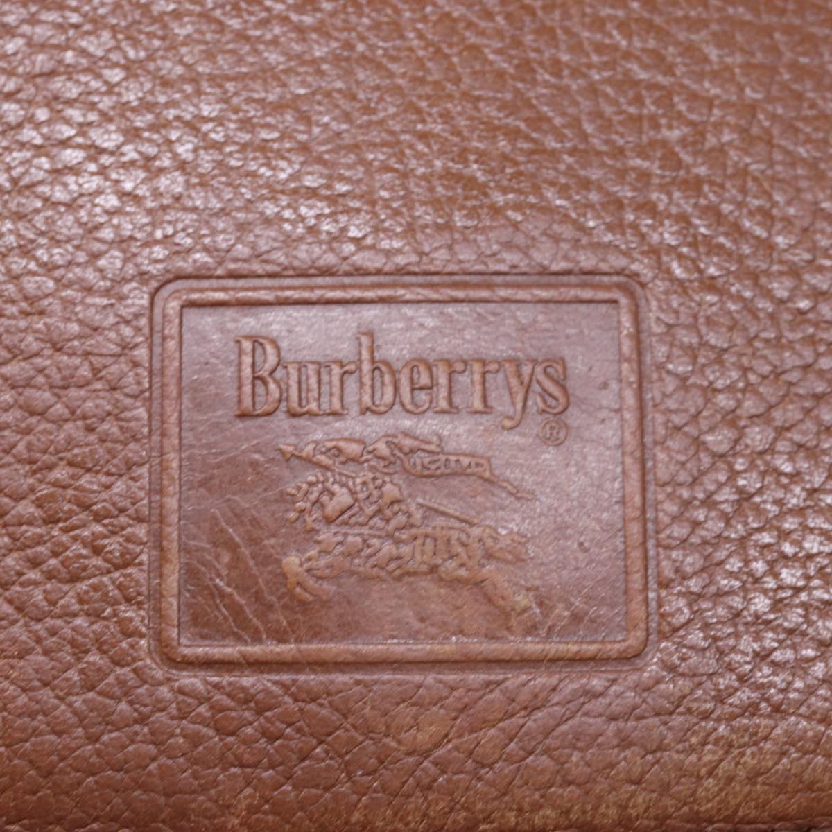 Burberrys Shoulder Bag Leather Brown Auth bs15804