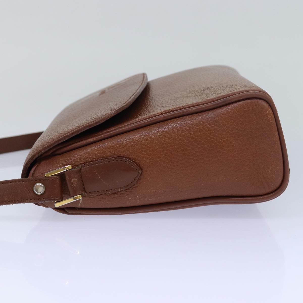 Burberrys Shoulder Bag Leather Brown Auth bs15804