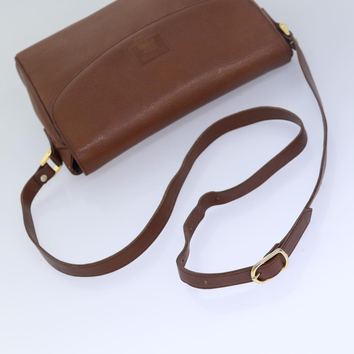 Burberrys Shoulder Bag Leather Brown Auth bs15804