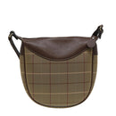 Burberrys Nova Check Shoulder Bag Canvas Beige Brown Auth bs15807-2