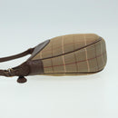 Burberrys Nova Check Shoulder Bag Canvas Beige Brown Auth bs15807-4