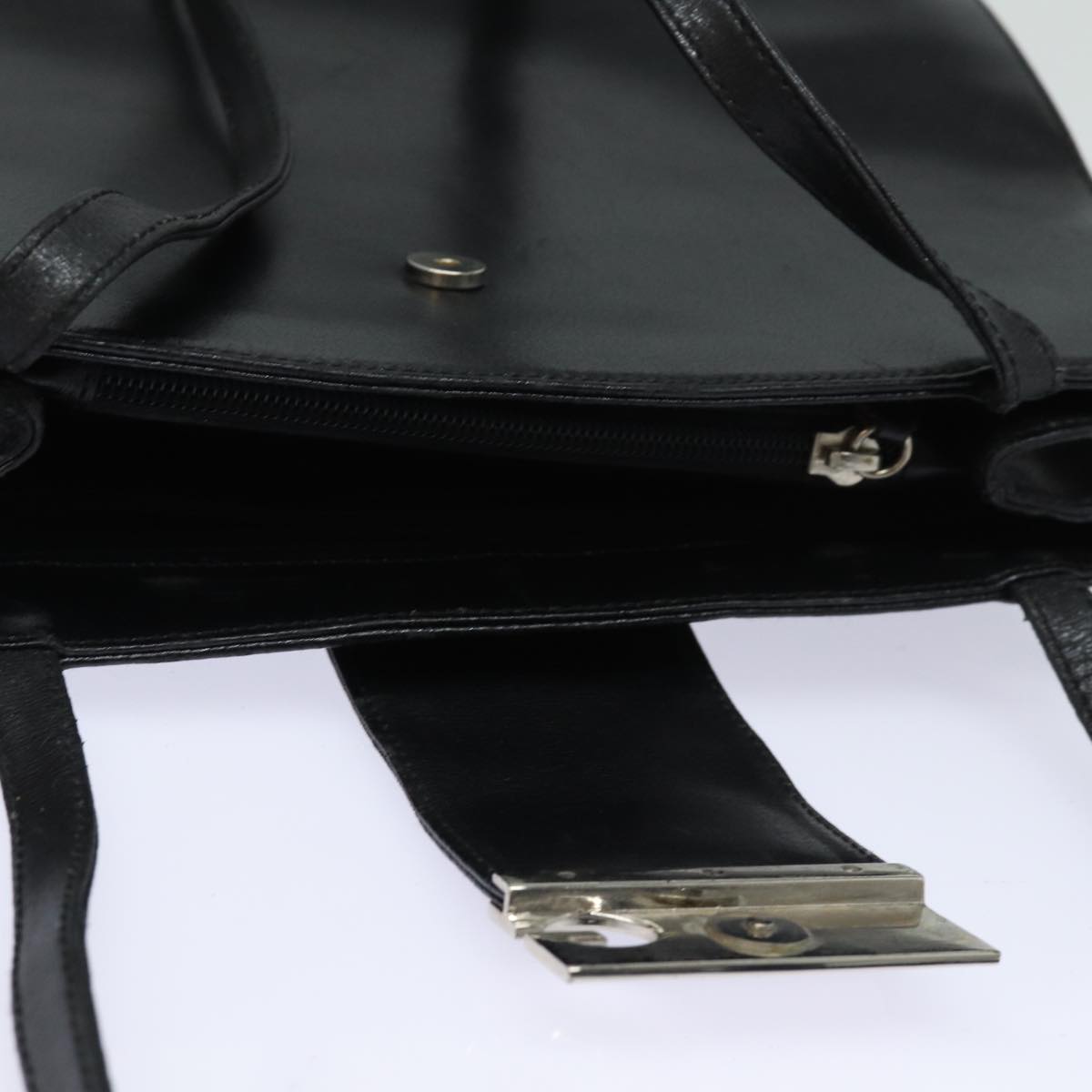 GIVENCHY Shoulder Bag Leather Black Auth bs15809