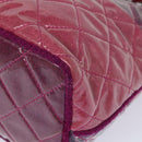 CHANEL Matelasse Chain Tote Bag Vinyl Pink CC Auth bs15858-16