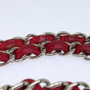 CHANEL Matelasse Chain Tote Bag Vinyl Pink CC Auth bs15858-8