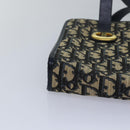 Christian Dior Trotter Canvas Hand Bag Canvas Navy Auth bs15874-9