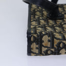 Christian Dior Trotter Canvas Hand Bag Canvas Navy Auth bs15874-15