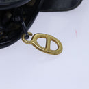 Christian Dior Trotter Canvas Hand Bag Canvas Navy Auth bs15874-10