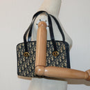 Christian Dior Trotter Canvas Hand Bag Canvas Navy Auth bs15874-21