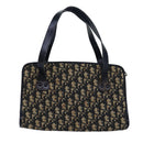 Christian Dior Trotter Canvas Hand Bag Canvas Navy Auth bs15874-2