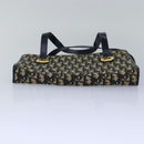 Christian Dior Trotter Canvas Hand Bag Canvas Navy Auth bs15874-5