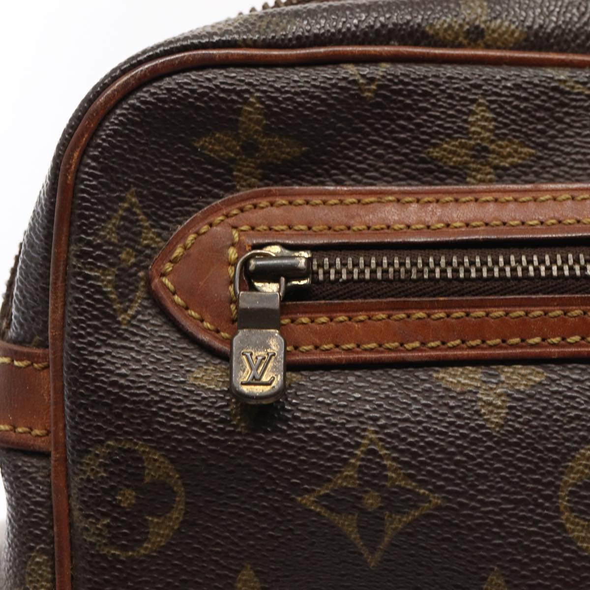 LOUIS VUITTON Monogram Marly Dragonne GM Clutch Bag Vintage M51825 Auth bs15902