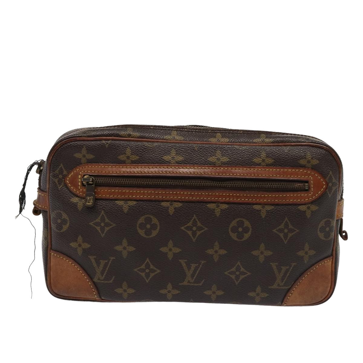 LOUIS VUITTON Monogram Marly Dragonne GM Clutch Bag Vintage M51825 Auth bs15902