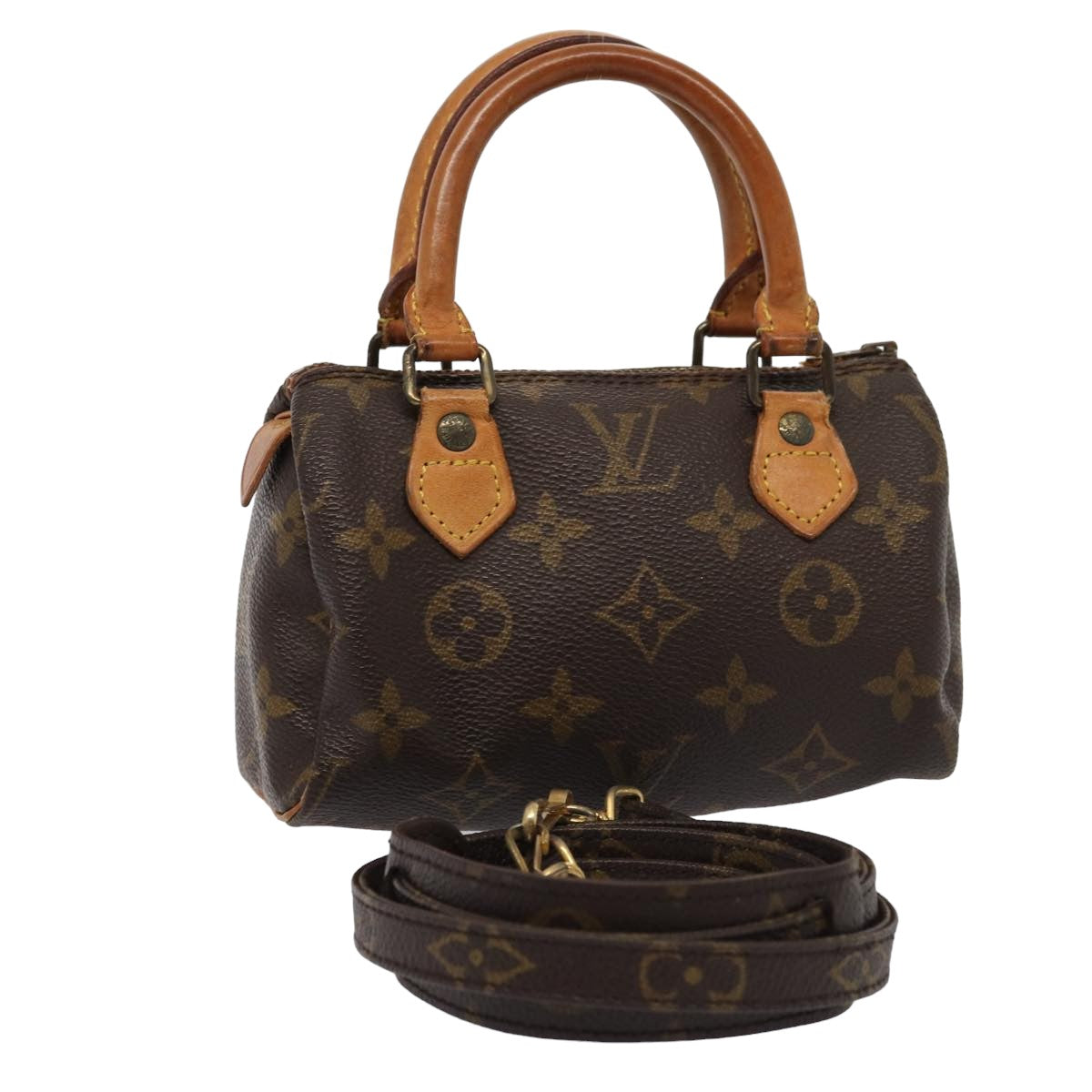 LOUIS VUITTON Monogram Mini Speedy Hand Bag M41534 LV Auth bs15912