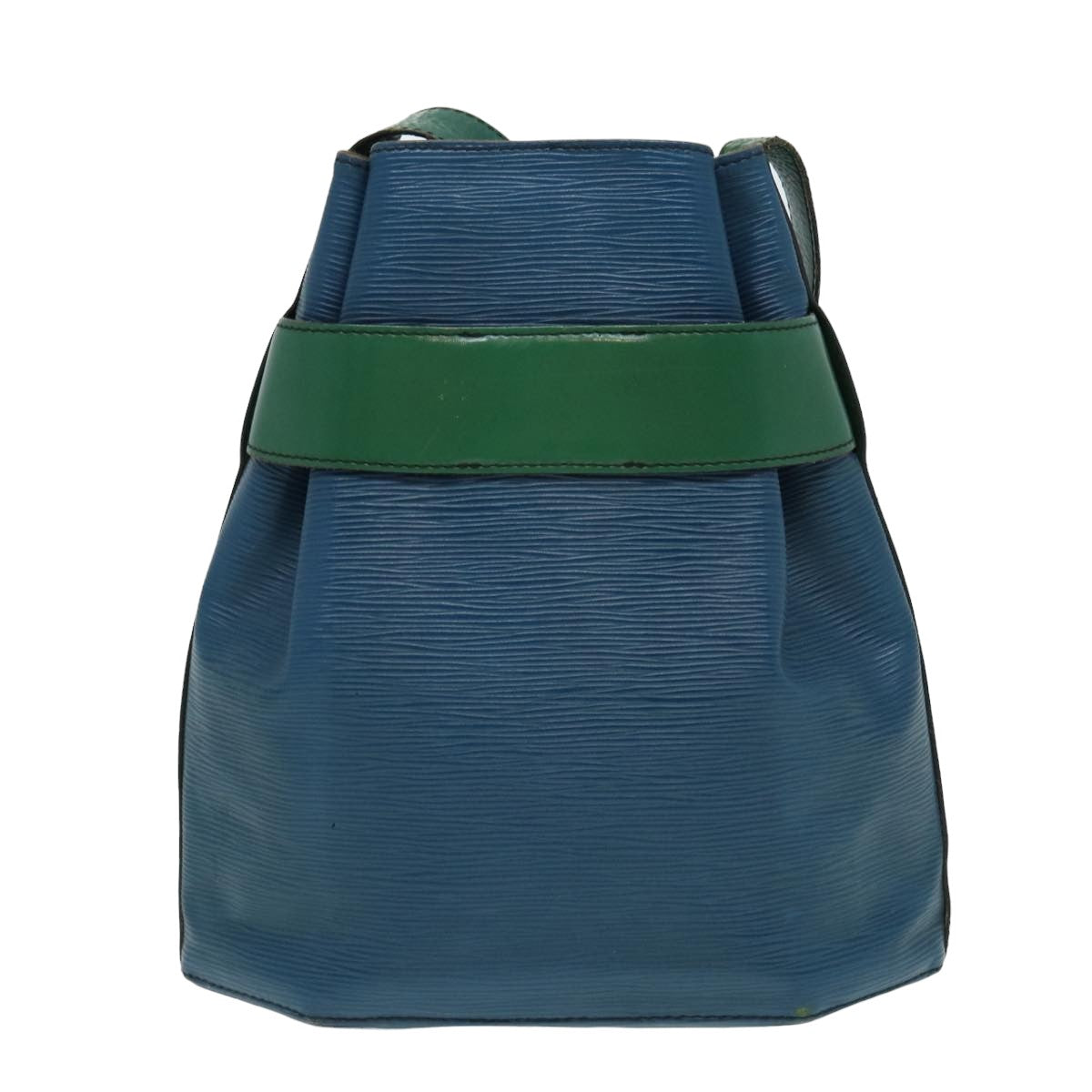 LOUIS VUITTON Epi Sac Depaule PM Shoulder Bag Bicolor Blue Green Auth bs15925