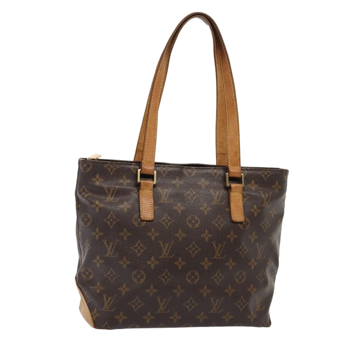 LOUIS VUITTON Monogram Cabas Piano Tote Bag M51148 LV Auth bs15930