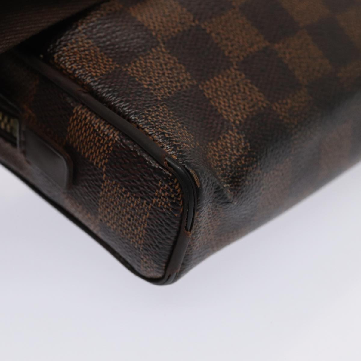 LOUIS VUITTON Damier Ebene Bum Bag Brooklyn Waist Pouch N41101 LV Auth bs15933