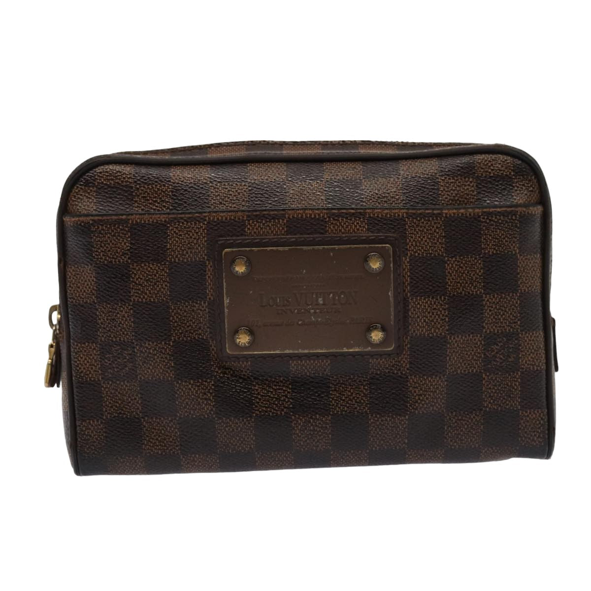 LOUIS VUITTON Damier Ebene Bum Bag Brooklyn Waist Pouch N41101 LV Auth bs15933