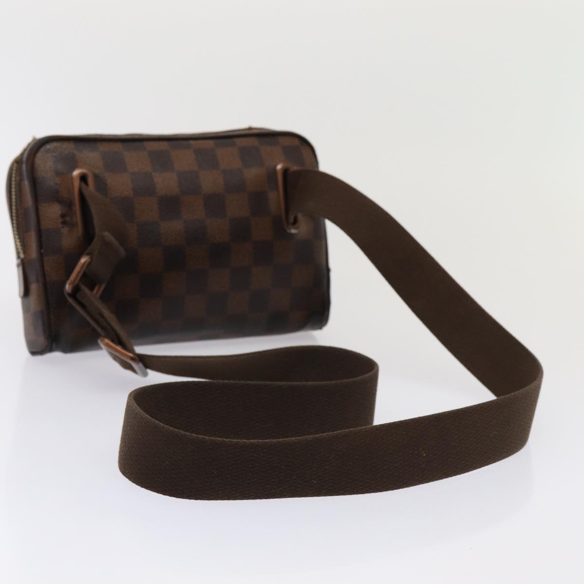 LOUIS VUITTON Damier Ebene Bum Bag Brooklyn Waist Pouch N41101 LV Auth bs15933