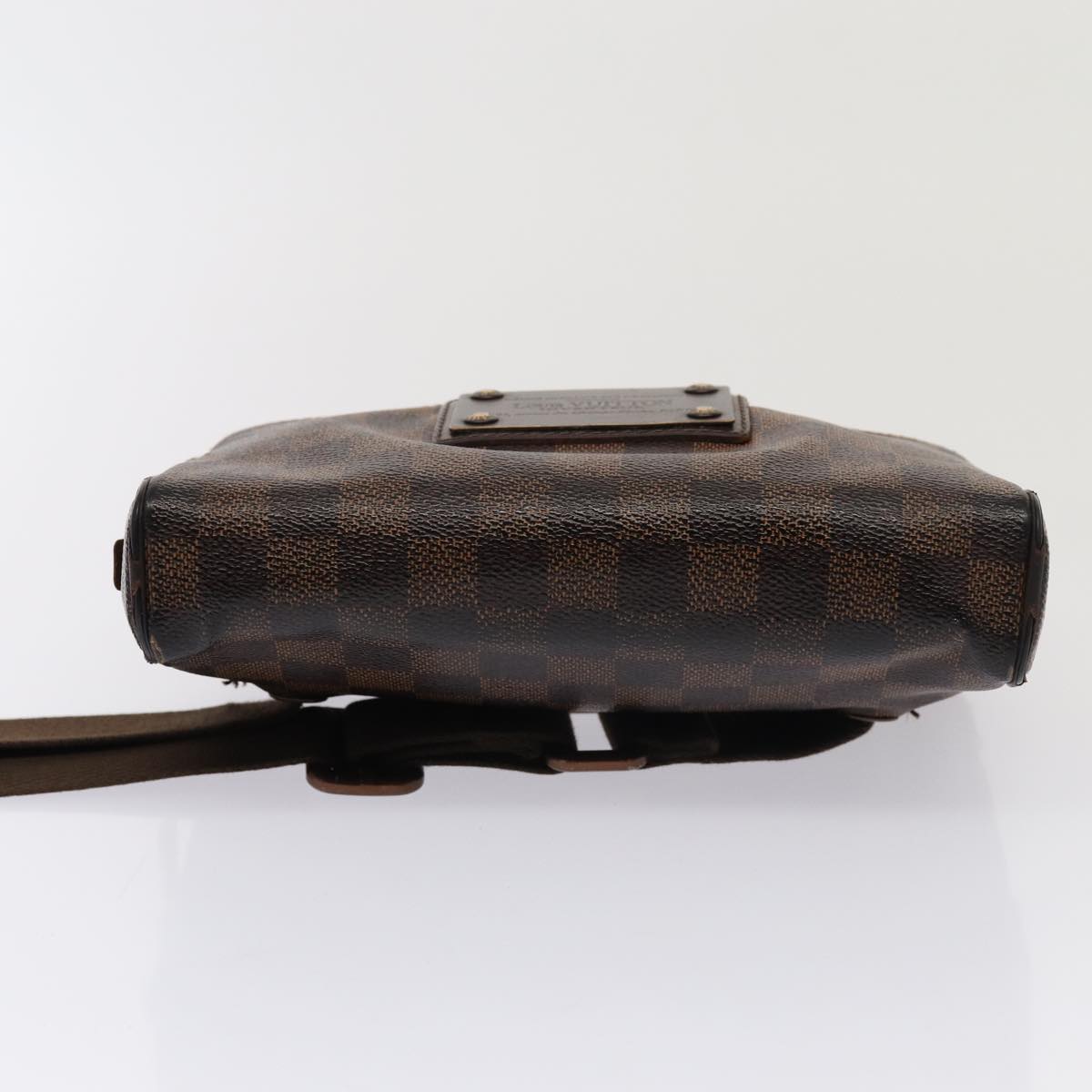 LOUIS VUITTON Damier Ebene Bum Bag Brooklyn Waist Pouch N41101 LV Auth bs15933