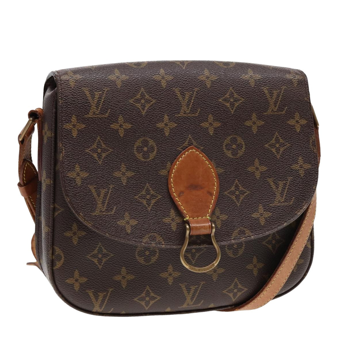 LOUIS VUITTON Monogram Saint Cloud GM Shoulder Bag M51242 LV Auth bs15992