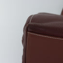 Burberrys Tote Bag Leather Brown Auth bs16014-9