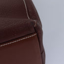 Burberrys Tote Bag Leather Brown Auth bs16014-16