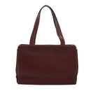 Burberrys Tote Bag Leather Brown Auth bs16014-2