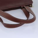 Burberrys Tote Bag Leather Brown Auth bs16014-7