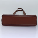 Burberrys Tote Bag Leather Brown Auth bs16014-5