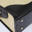 BURBERRY Tote Bag Straw Beige Auth bs16018-14