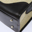 BURBERRY Tote Bag Straw Beige Auth bs16018-15