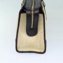 BURBERRY Tote Bag Straw Beige Auth bs16018-3
